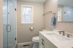 First floor full bath w/ tiled shower remodeled 2020